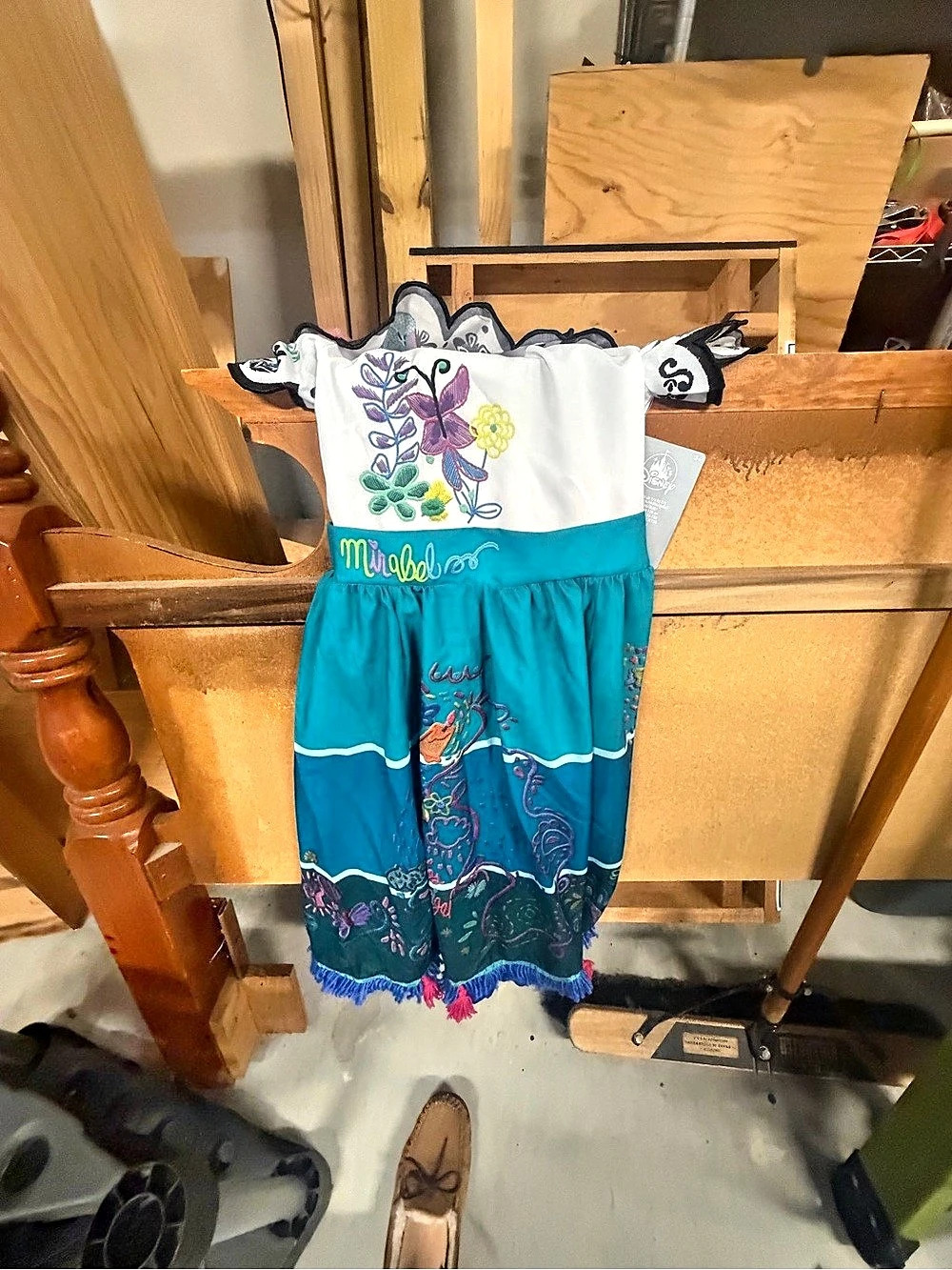 Disney Floral Blue & White Mirabel Casual Dress NWT